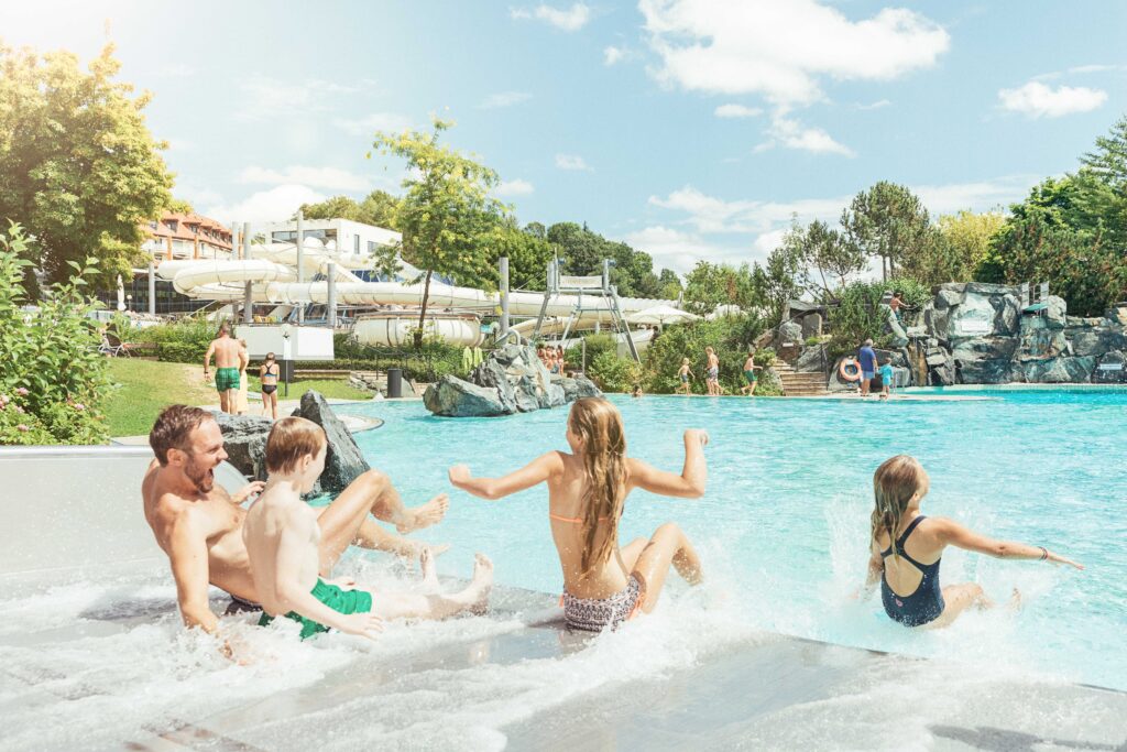 Spaß beim Rutschen in Loipersdorf